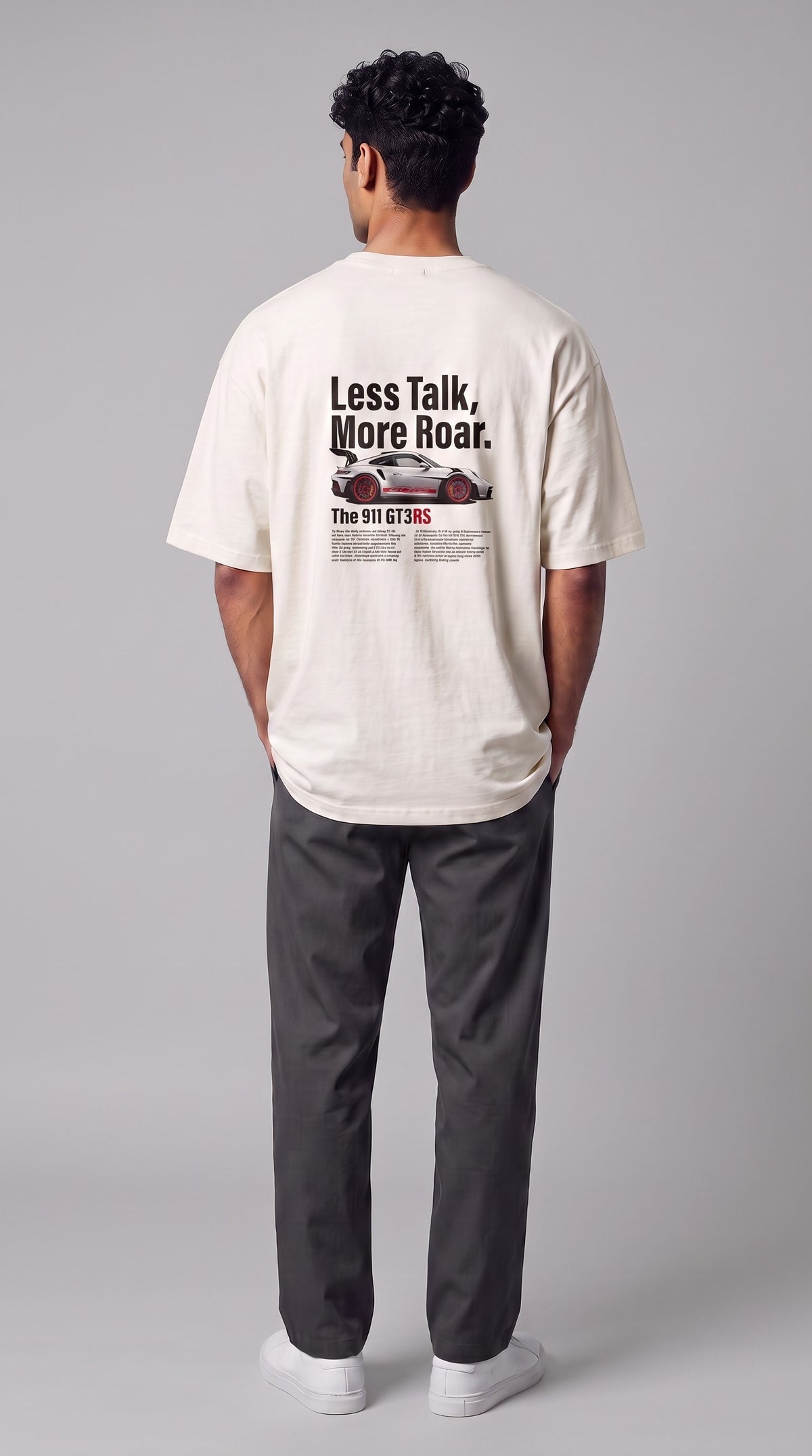 GT3 RS Graphic Oversized T-Shirt – White